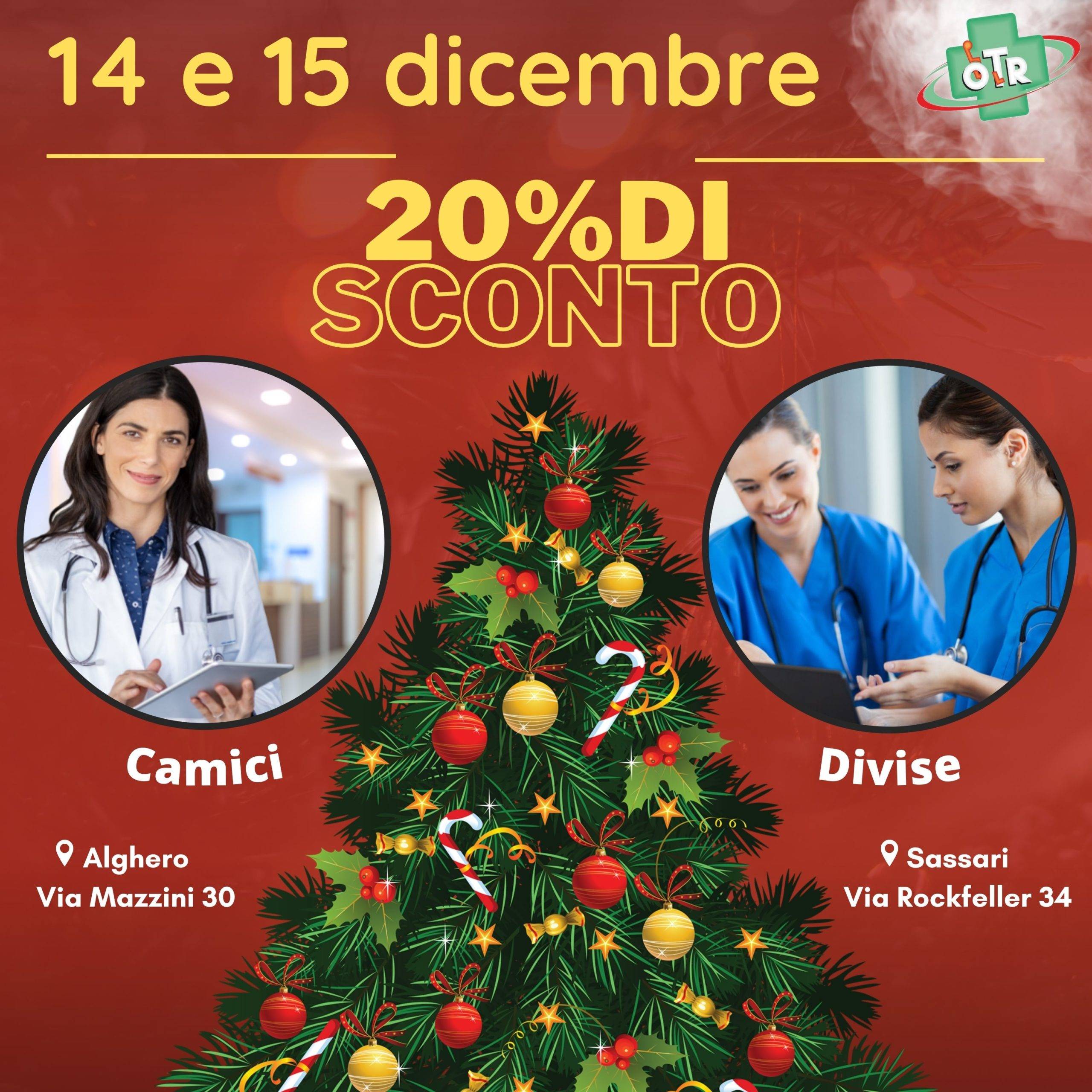 OTR ORTOPEDIA - Calendario dell'avvento - Promozione natalizia - 14 e 15 dicembre - 20% di sconto