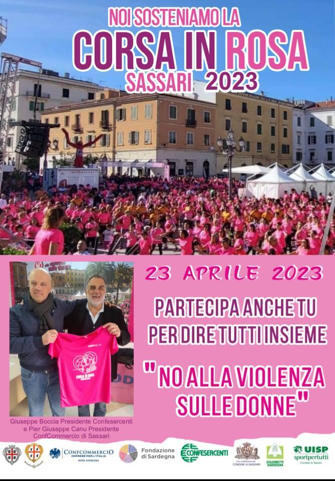 OTR Ortopedia Sardegna - Sassari - no alla violenza sulle donne - partecipiamo e sosteniamo la "corsa in rosa"
